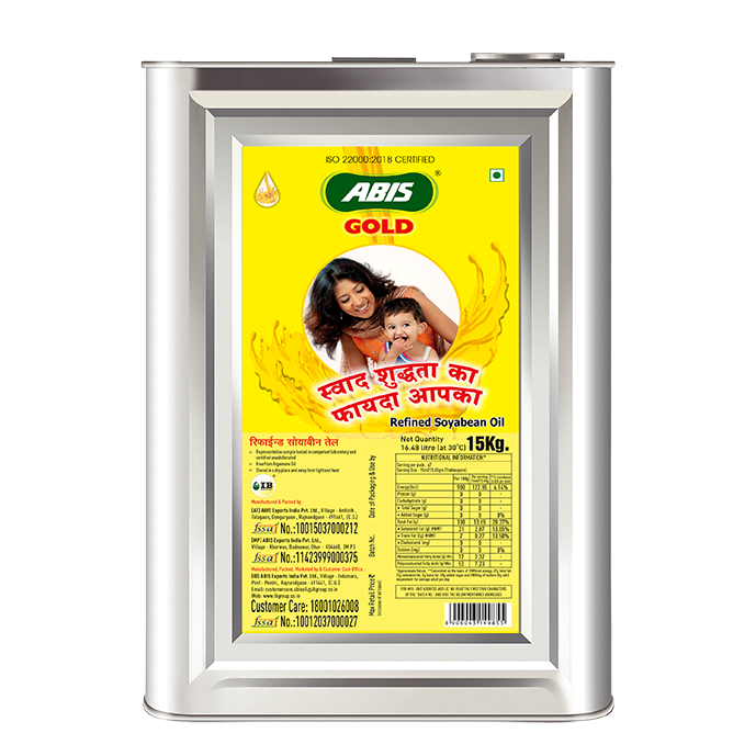 ABIS GOLD Soya Refined Oil - 15 Kg